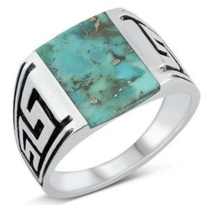 Silver Turquoise Stone Ring